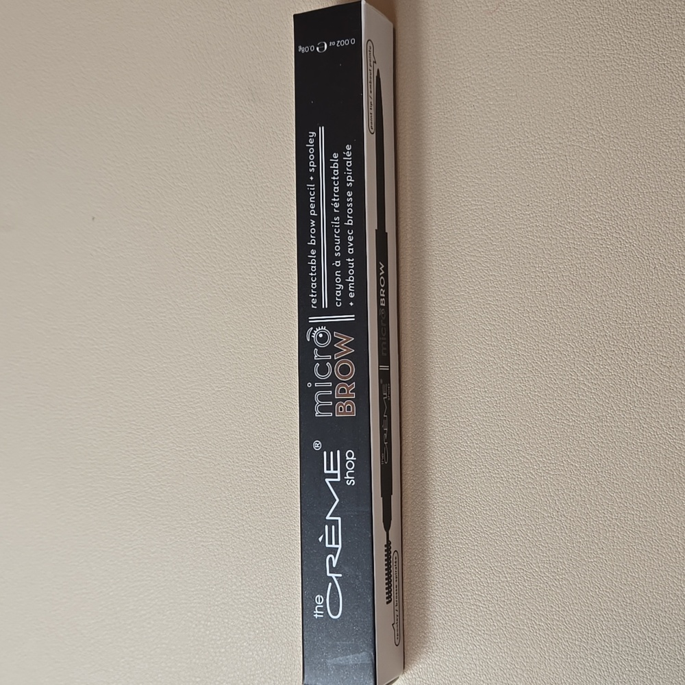 THE CRÈME SHOP Micro Brow Comb/Crayon SOFT BROWN